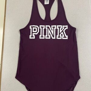 PINK Victoria's Secret Women's Deep Purple Workout Tank Top